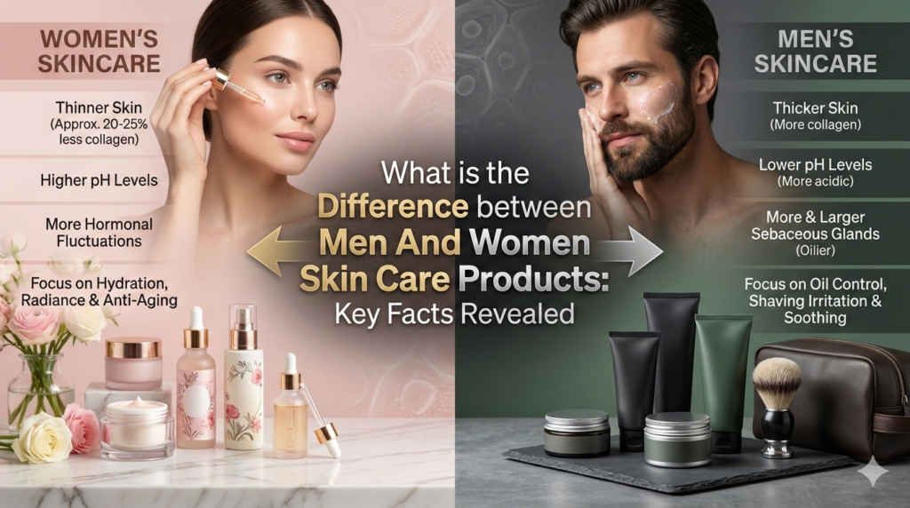 What is the Difference between Men And Women Skin Care Products Key Facts Revealed