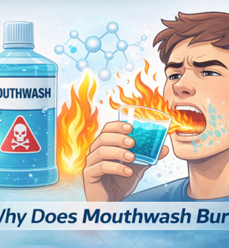 why does mouthwash burn
