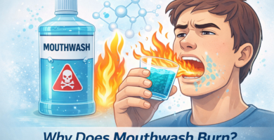 why does mouthwash burn