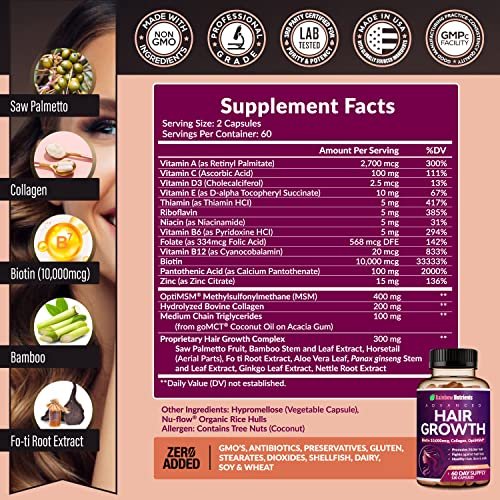 Growth Hair Vitamins