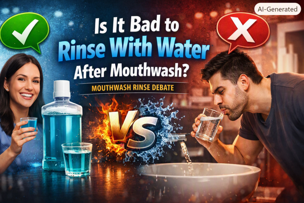 Is It Bad to Rinse With Water After Mouthwash
